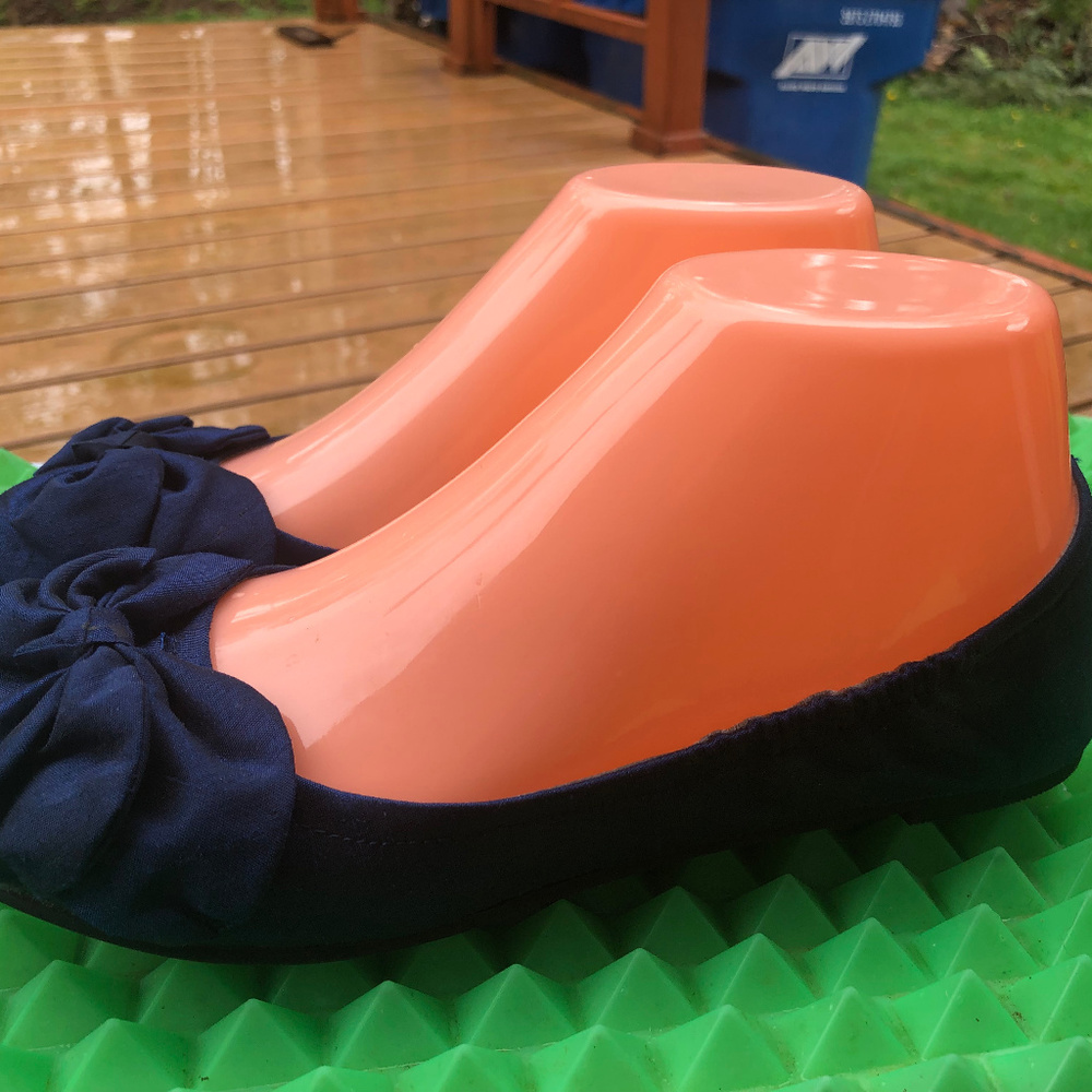 CLaundry Women's Blue Loafer Ballet Bow shoes